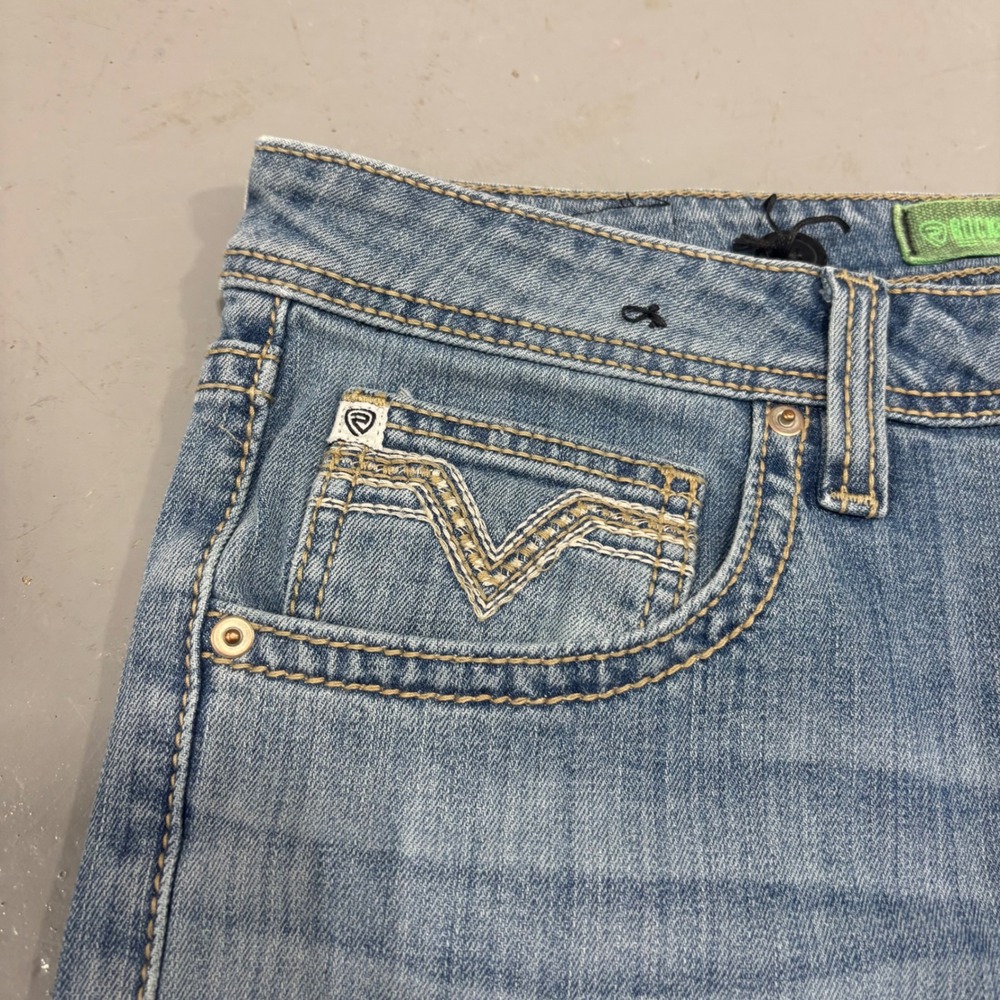 Rock and Roll Denim Pistol Straight Jeans Mens 36x36 Medium Wash Blue - Picture 2 of 7